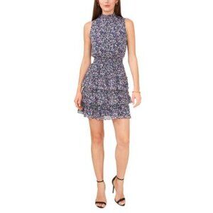 MSK Petite Tiered Fit & Flare Dress